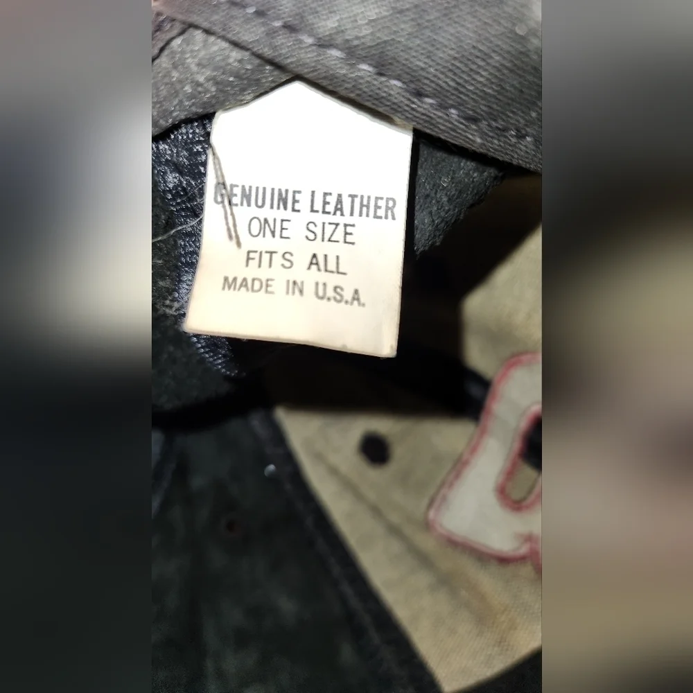 Vintage Dale Earnhardt Sr 100% LEATHER Trucker hat osfm - Picture 3 of 4